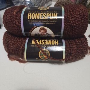 Lion Brand Homespun Yarn in Russet